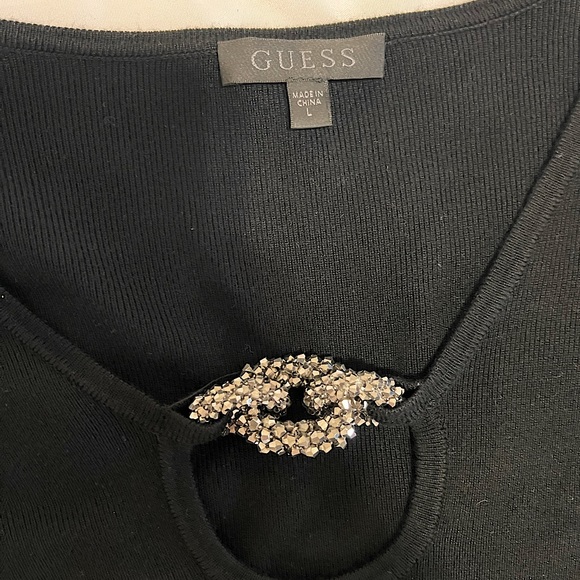 Women’s black Guess long sleeve body suit - Picture 3 of 3